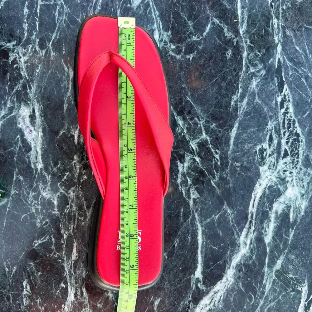 INS Red Platform Sandals